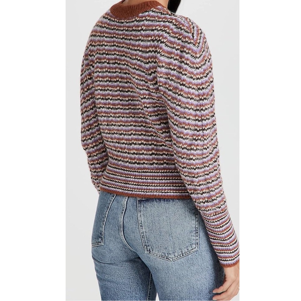 A.L.C. Samara Wool Alpaca Blend Striped Multicolor Sweater - Picture 2 of 12